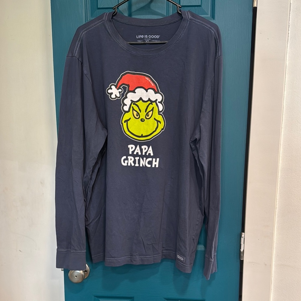 Life is Good Men’s Grinch Long Sleeve Shirt - XL